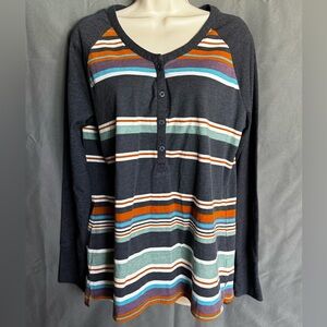 Ascend Multicolor Striped Button Down Shirt